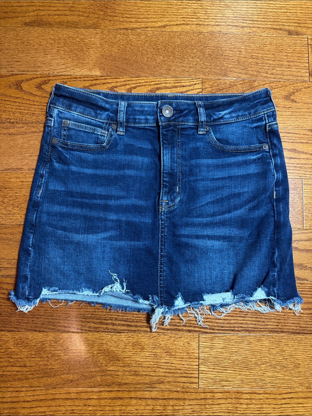 Sz 8 American Eagle Denim Skirt Next Level Stretch